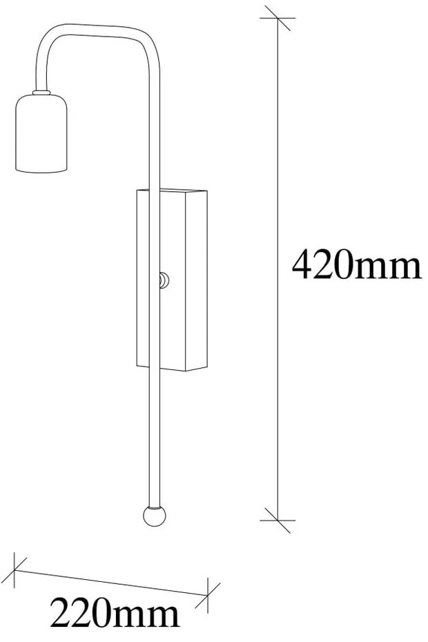 Lampada da parete in metallo nero Opviq luci Irene - Opviq lights
