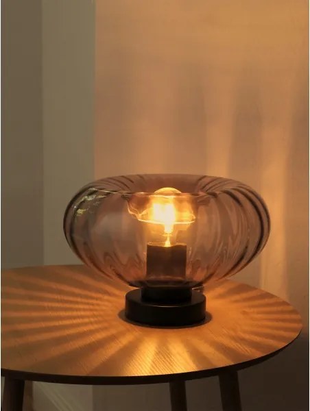 Osram - Lampada da tavolo DECOR SMOKE 1xE27/12W/230V nera/grigio fumé