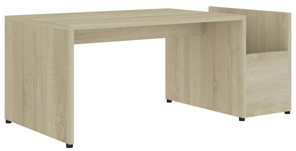 Tavolino da salotto rovere sonoma 90x45x35 cm legno multistrato