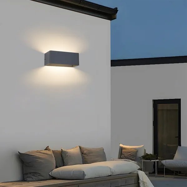Brilagi - Applique da esterno LED DONNANI LED/7W/230V 20 cm antracite IP44