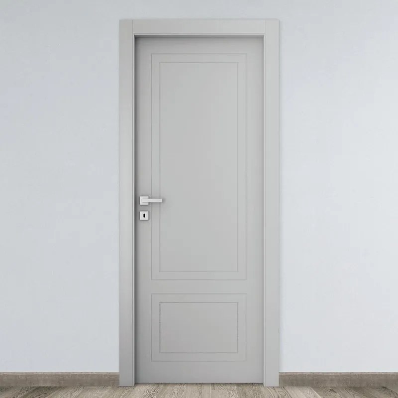 Porta battente Nobel grigio L 70 x H 210 cm reversibile