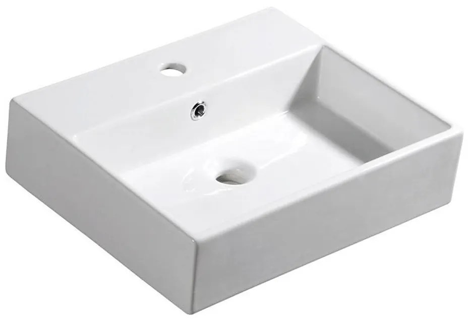 Isvea - Lavabo da appoggio PURITY 50x42 cm ceramica/bianco