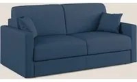 Divano Letto 3 Posti 186x92x96 cm in Tessuto Blu