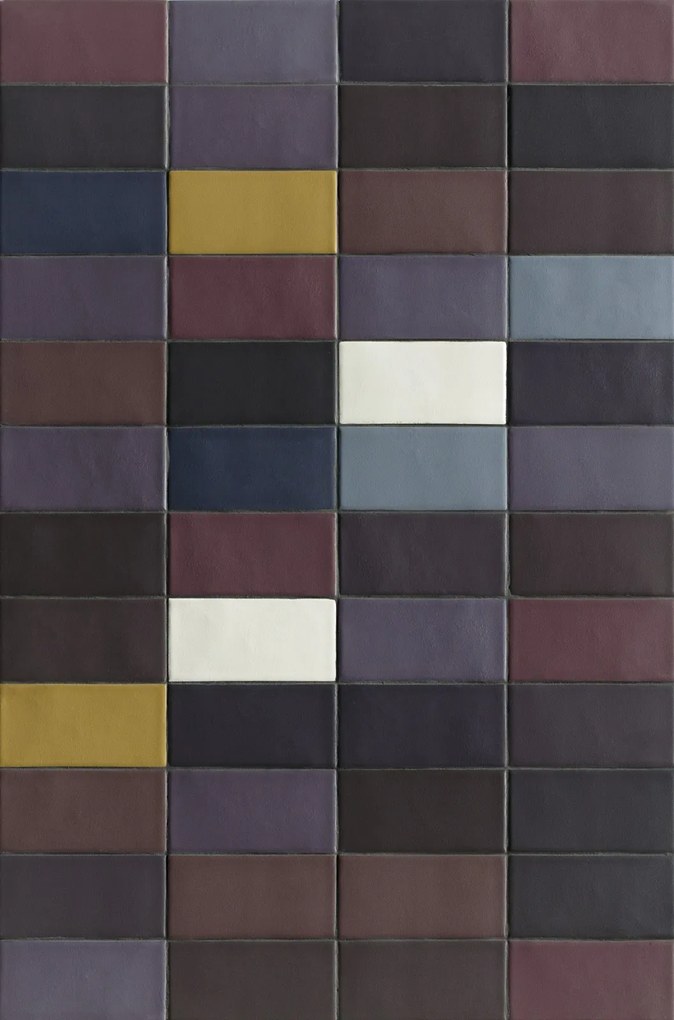 Mutina Lane Poly Piastrella In Gres Porcellanato Cm 7,9x16 Aubergine