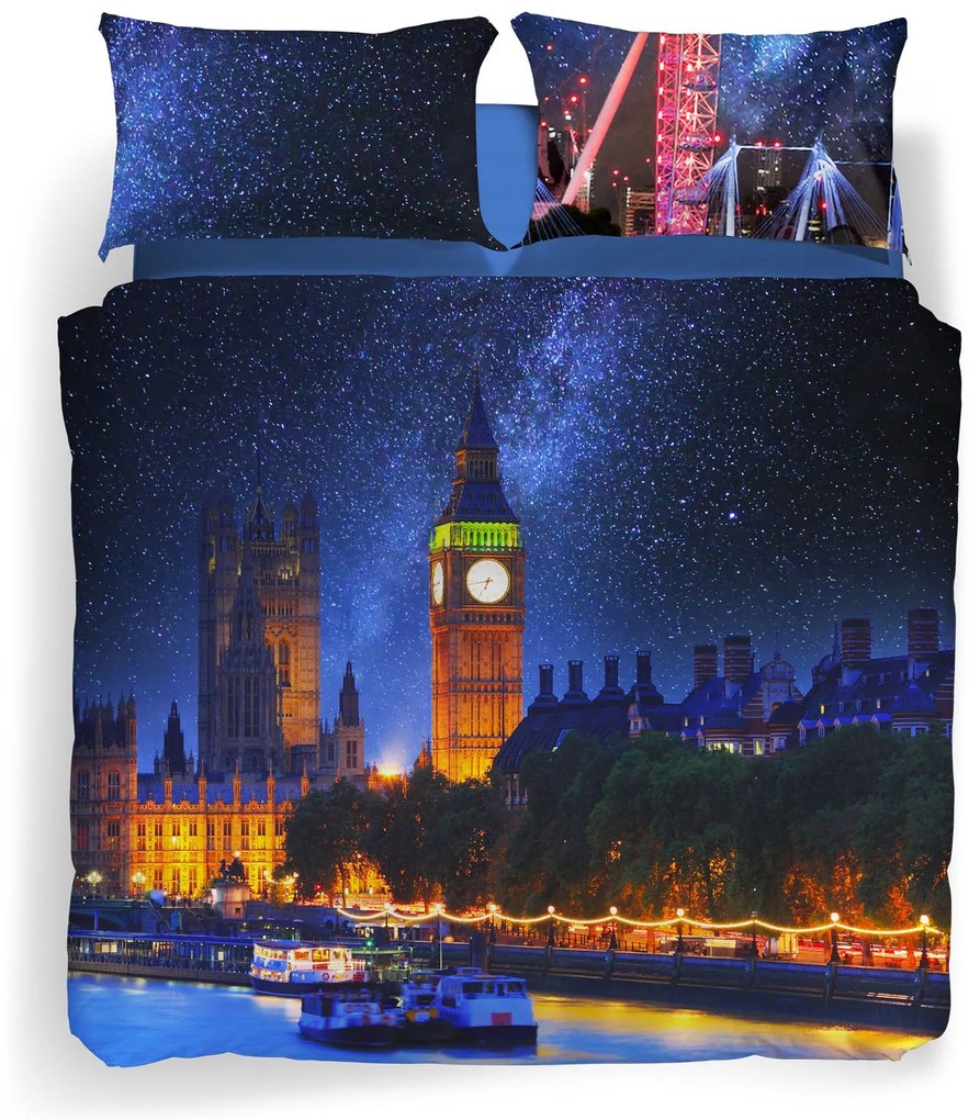 Completo Copripiumino in Cotone Magical London Matrimoniale