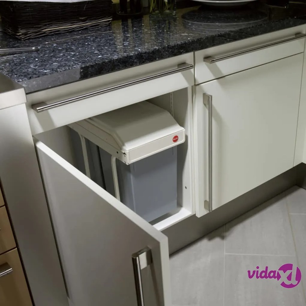 Hailo Pattumiera da Dispensa Multi-Box Duo Taglia L 2x14 L Crema 3659-001