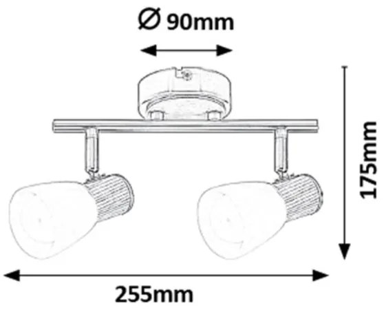 Rabalux 6487 - Faretto GAVIN 2xE14/40W