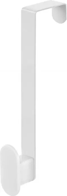 Gancio bagno singolo in acciaio e plastica bianco rettangolare Fiore