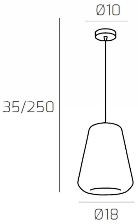 Sospensione Contemporanea Double Skin Gamma Metallo Cromo Vetro Fumè 1 Luce E27