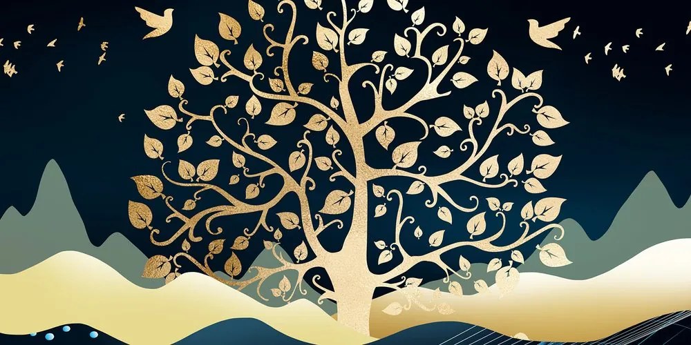 Stampa su tela – Albero della vita moderno