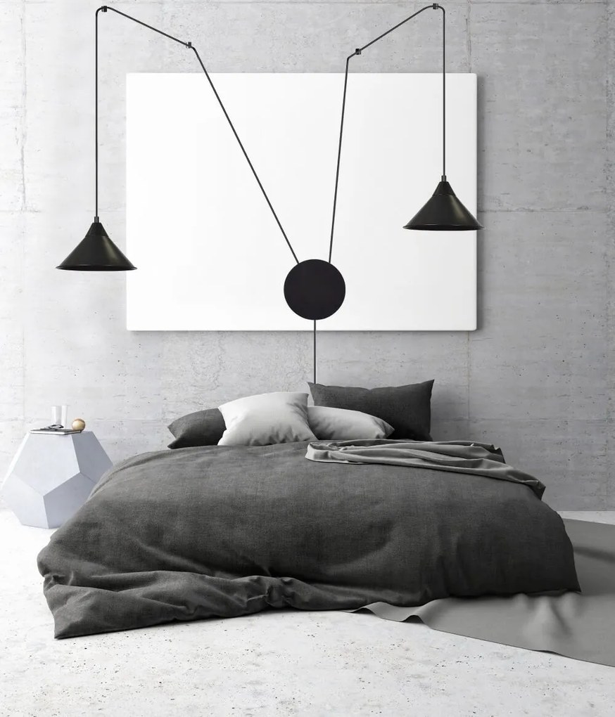 Piantana a Sospensione ABRAMO 2 WHITE o Black