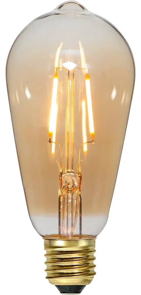 Lampadina a filamento LED calda E27, 1 W Plain Amber - Star Trading