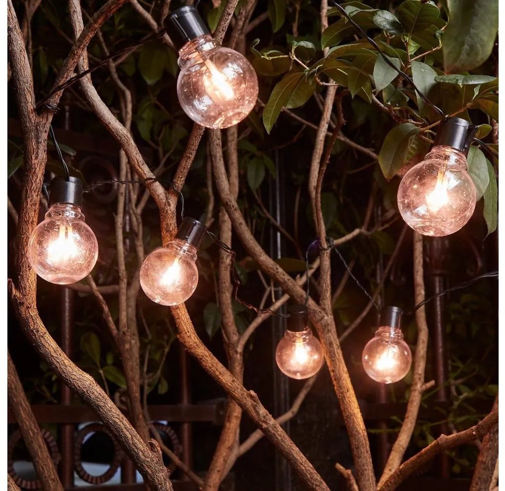 Eglo 900213 - Catena decorativa da esterno LED PARTAJ 16xLED/0,064W/24V IP44 nero