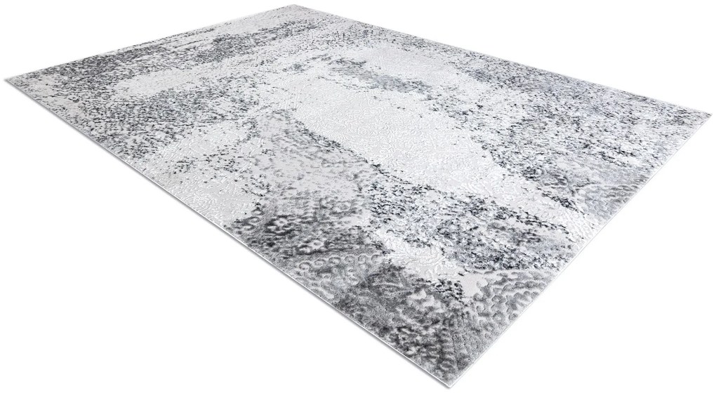 Tappeto MEFE moderno  8731 Vintage - Structural due livelli di pile grigio