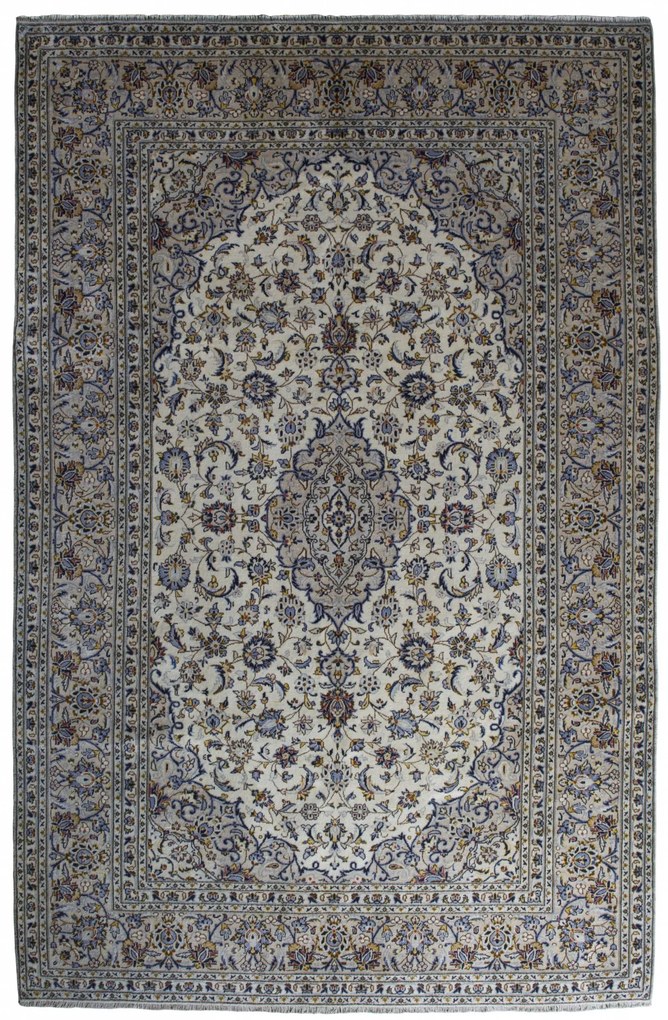 Kashan Tappeto 200 x 310 Beige (Iran) Annodato A Mano