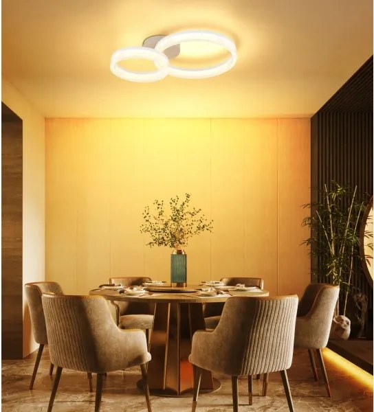 Globo 48046D2 - Plafoniera LED ZARA LED/24W/230V 3000K 33x50 cm