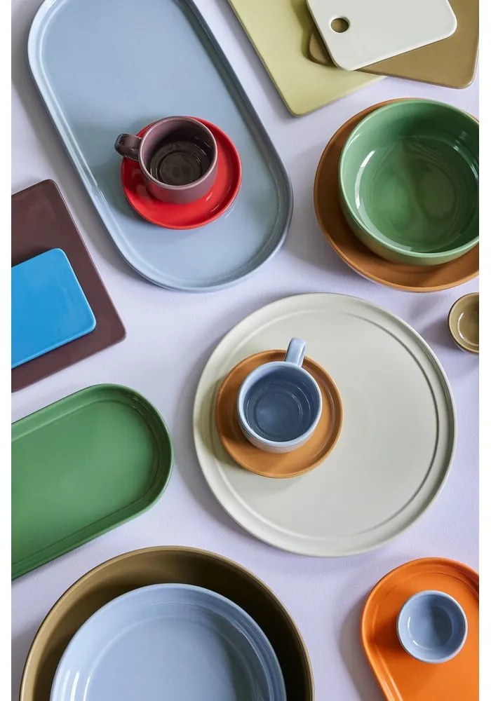 Tazza blu e marrone chiaro in gres Amare - Hübsch