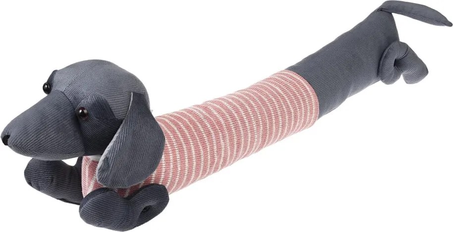 Paraspifferi per porta rosa/grigio 17x76 cm Sausage Dog – Rex London