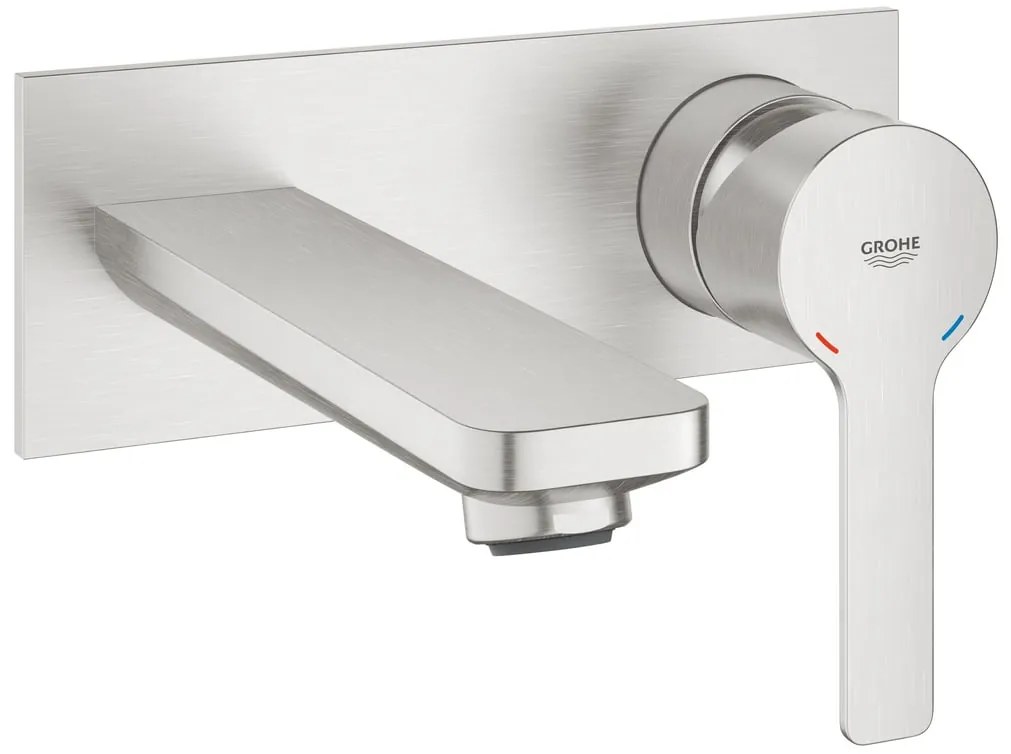 Rubinetto per lavabo ad incasso Lineare cromo spazzolato GROHE