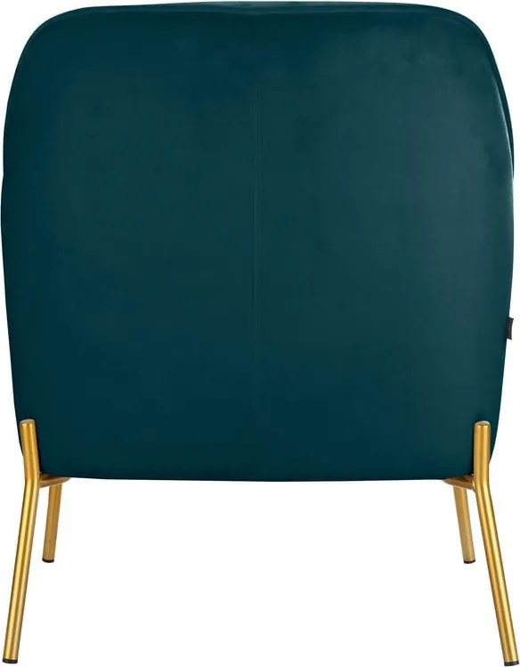 Poltrona in velluto verde e blu Runa - Støraa