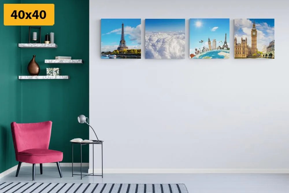 Set di quadri – Monumenti famosi del mondo