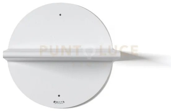 Consolle mensola moderna pois bianco marmo in ferro  30 (18cm di pr...