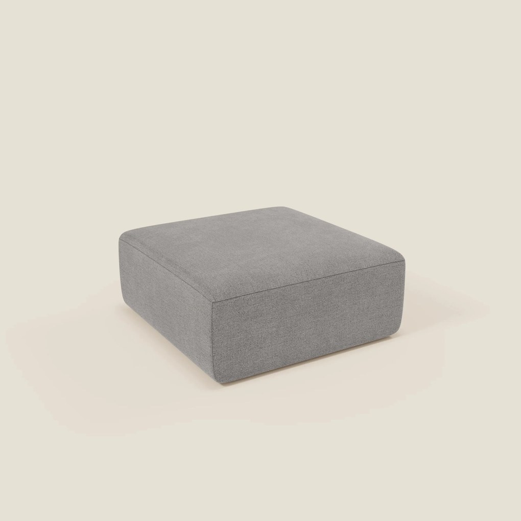 BonBon pouf divano modulare in 2 dimensioni in tessuto smacchiabile T23 grigio