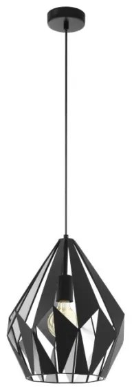 Eglo 49255 - Lampadario CARLTON 1 1xE27/60W/230V
