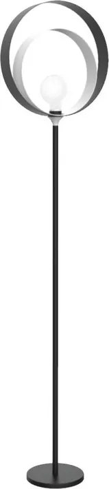 Lampada da terra Nucleo in acciaio, H 180 cm, E27 MAX42W LUMICOM