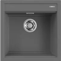 Lavello Elleci Incasso 1 vasca 51x51 Best 104 Keratek Plus Grigio Dark Grey LKB10499