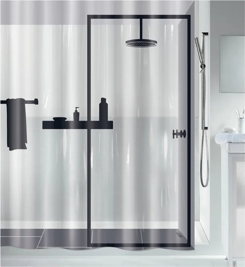 Tenda per doccia 180x200 cm Illusion – Spirella