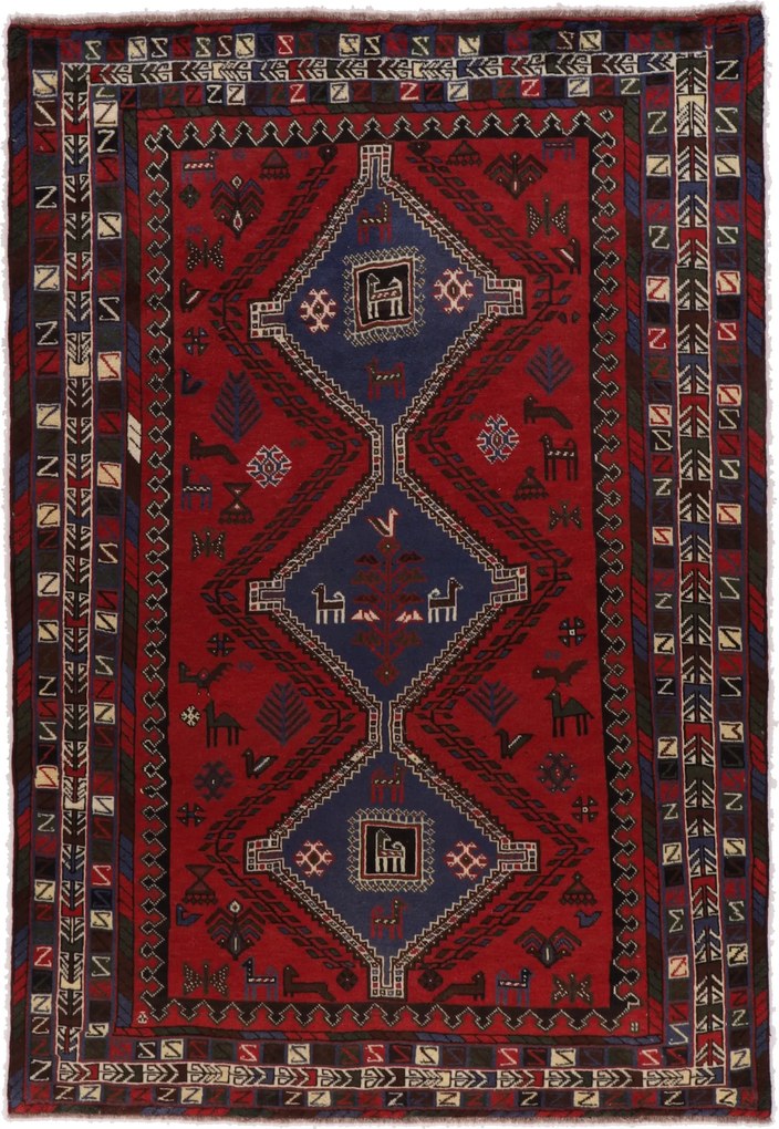 Shiraz Tappeto persiano 200x290 (Iran) Annodato A Mano