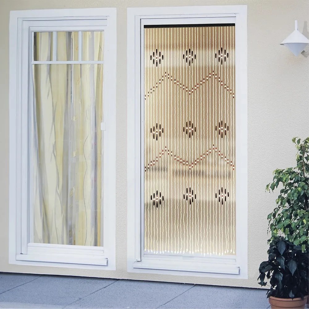 Tenda di colore naturale in bambù alla porta 90x200 cm – Maximex