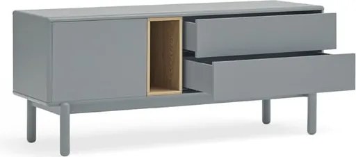 Tavolo TV blu-grigio 140x56 cm Corvo - Teulat