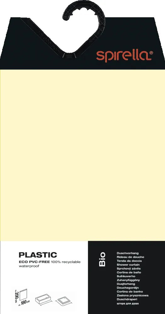 Tenda per doccia 180x200 cm Bio – Spirella