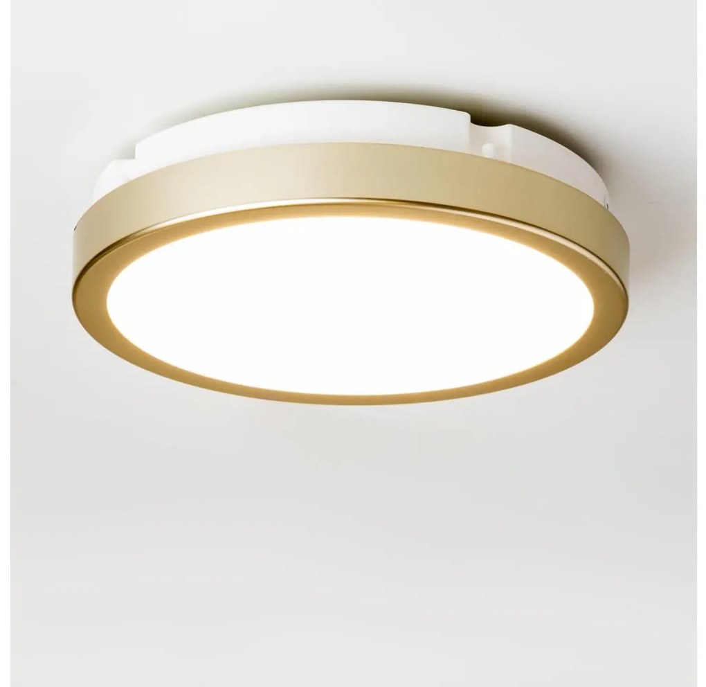 Brilagi - Plafoniera LED da bagno PERA LED/18W/230V diametro 22 cm IP65 oro