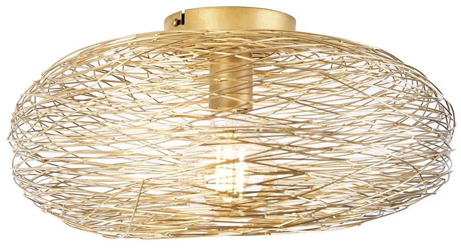 Lampada da soffitto intelligente ovale oro con WiFi G95 - Sarella