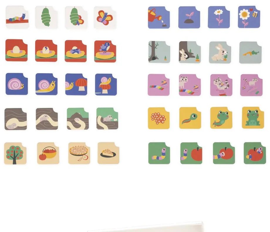 Gioco educativo per bambini - Carte sequenza - Giardino