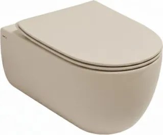 Vaso WC sospeso OLYMPIA CERAMICA best, sedile incluso P 53 x L 36 cm beige