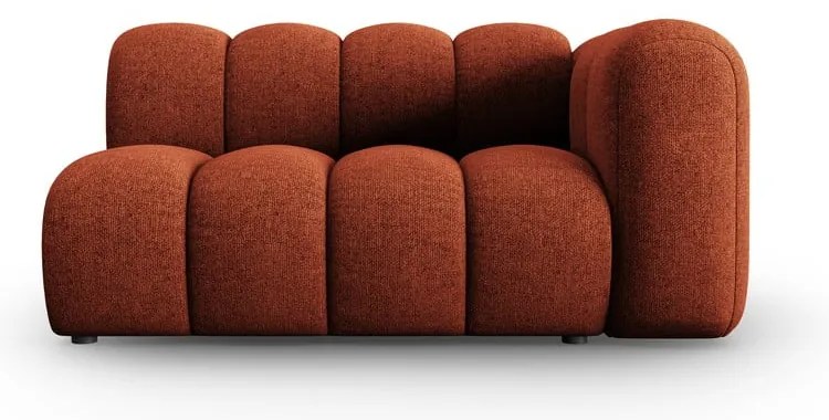 Divano componibile color mattone (con penisola a destra) Lupine – Micadoni Home