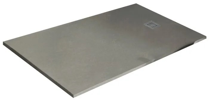 Piatto doccia in resina Strato crema L 160 x L 80 x H 3 cm opaco effetto pietra