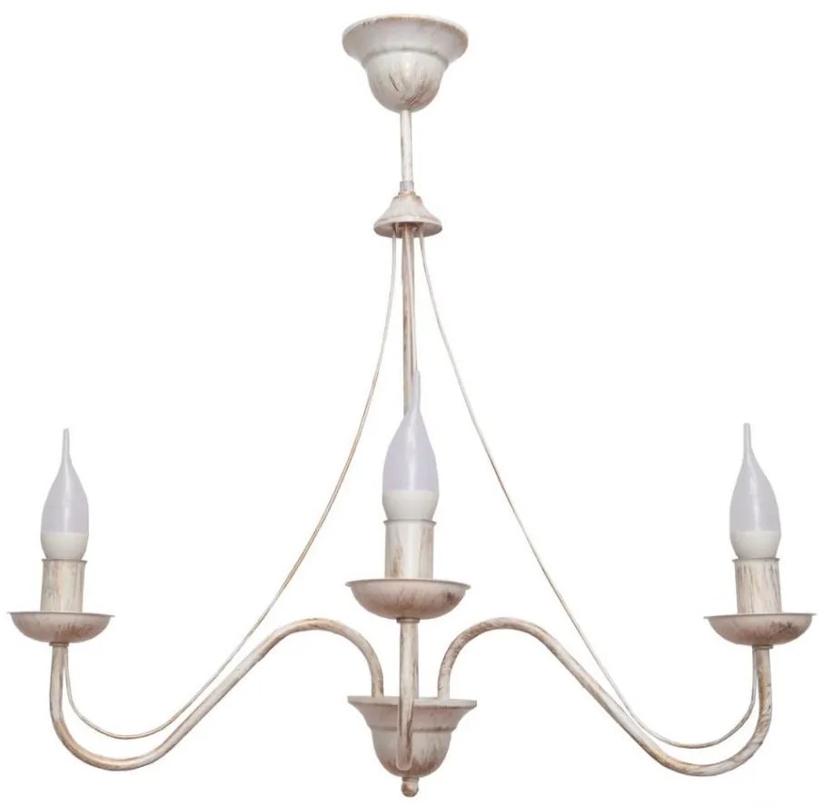 Lampadario a sospensione con supporto rigido MALBO III 3xE14/10W/230V