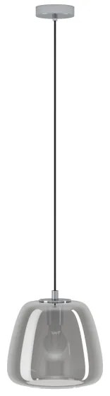 Eglo 39666 - Lampadario a sospensione con filo ALBARINO 1xE27/40W/230V diametro 26 cm fumé