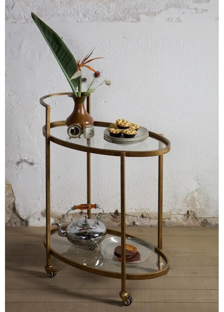 Tavolino da servizio su ruote 35x67 cm Push – WOOOD