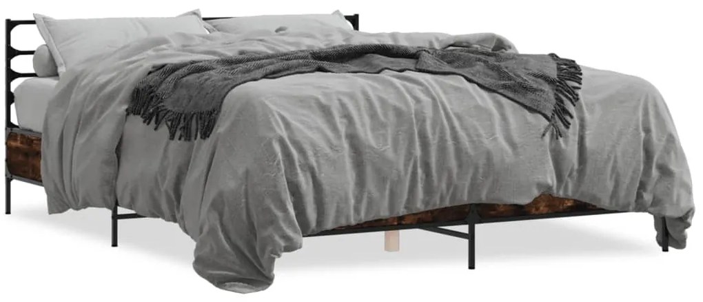 Giroletto Rovere Fumo 160x200 Cm İn Legno Multistrato Metallo /