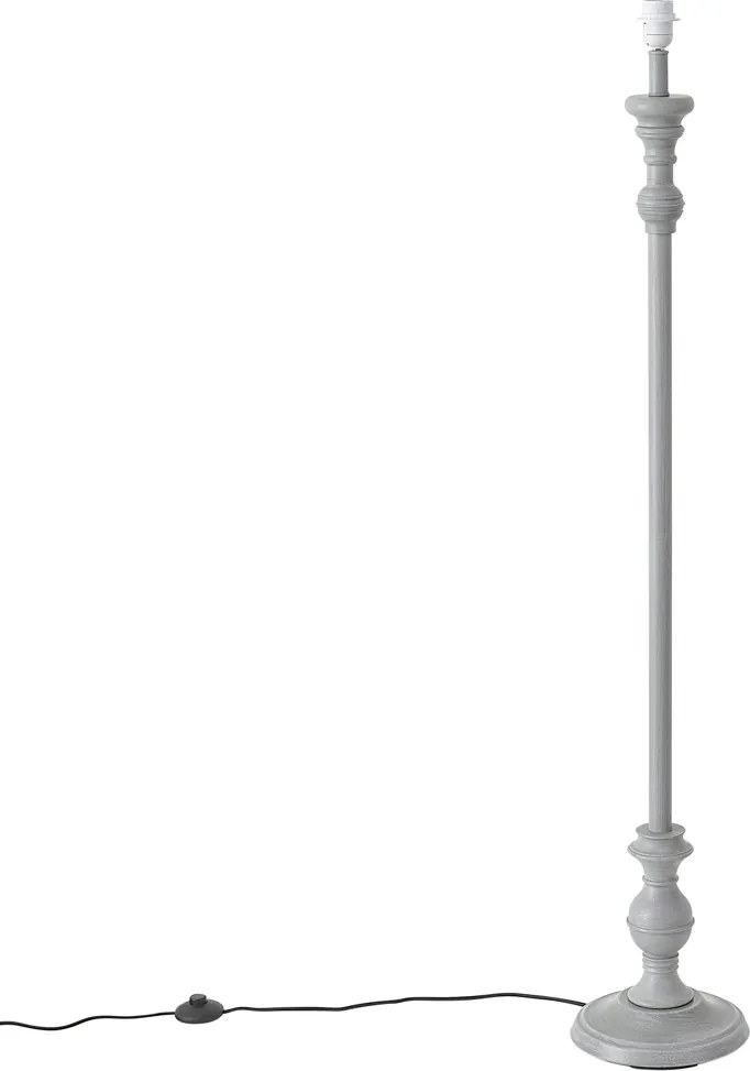 Lampada da terra classica grigia senza paralume - Classico