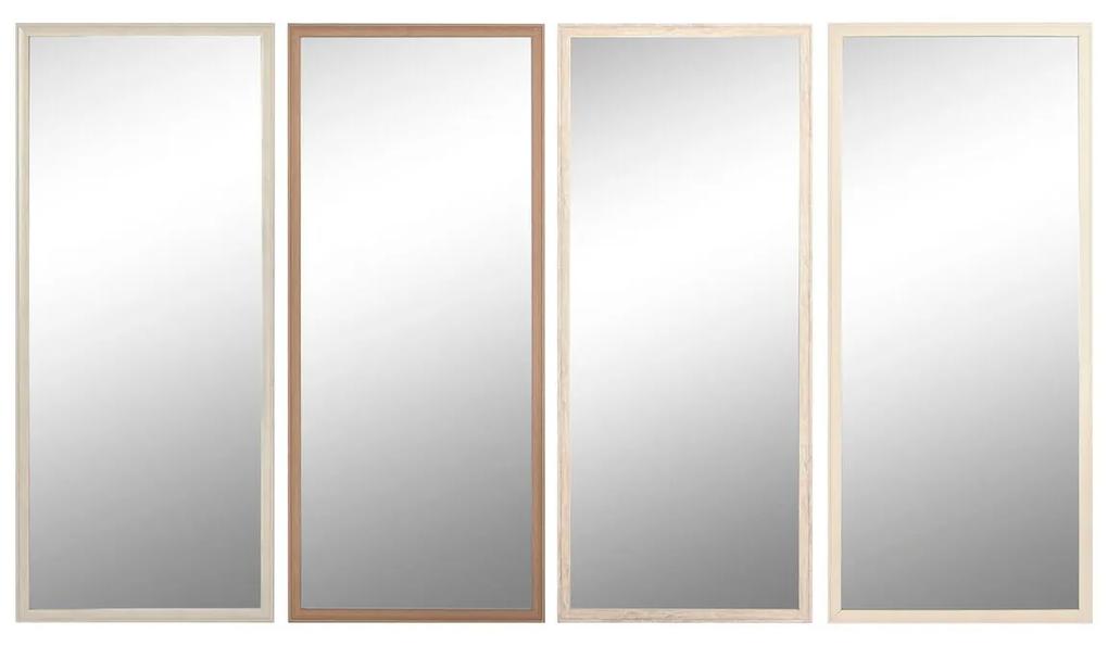 Specchio da parete Home ESPRIT Bianco Marrone Beige Grigio Cristallo polistirene 66 x 2 x 154 cm (4 Unità)
