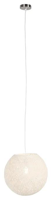 Lampada a sospensione Country bianco 35 cm - Corda