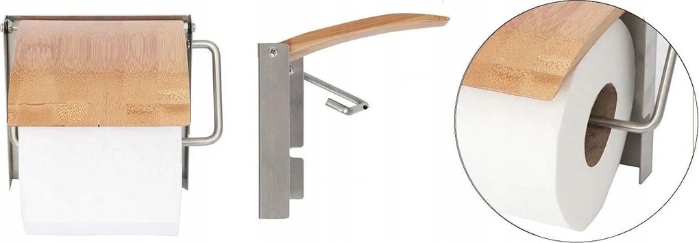PORTA CARTA IGIENICA IN BAMBU’ 390227 BAMBOO