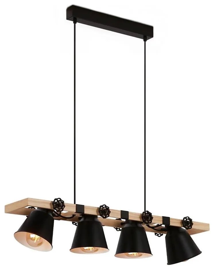 Brilo - Lampadario a sospensione con filo TALLE 4xE27/40W/230V